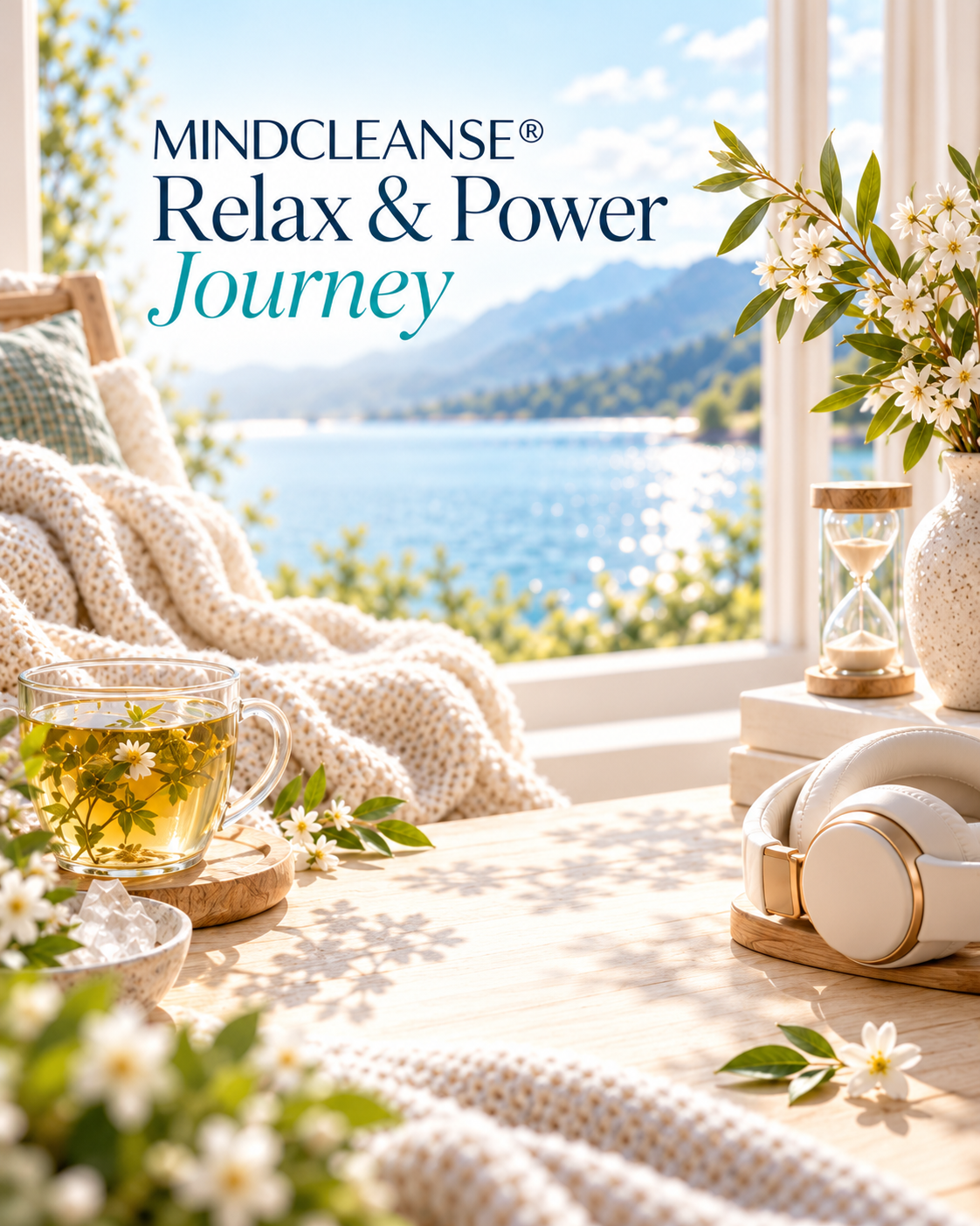 Mindcleanse® Relax & Power Journey – ruhige Szene am See
